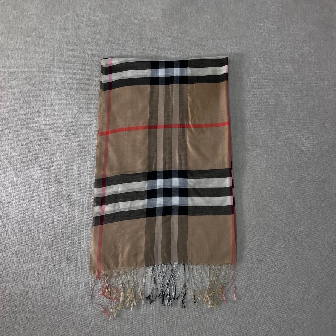 버버리 노바체크 울 실크 머플러 상품이미지2