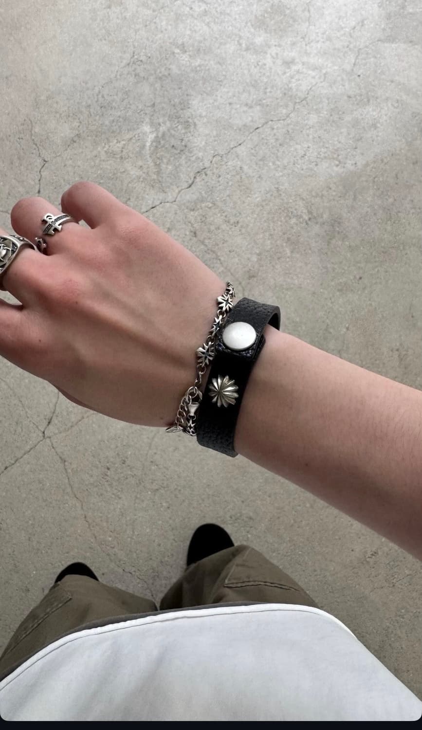 폴리테루 레더 팔찌 상품이미지2