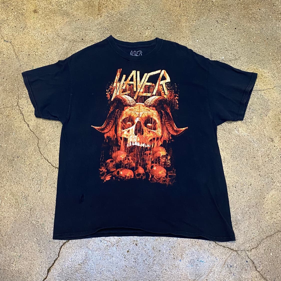 미국 빈티지 레어 슬레이어 공식굿즈티 투어티 락티셔츠 반팔티 상품이미지1