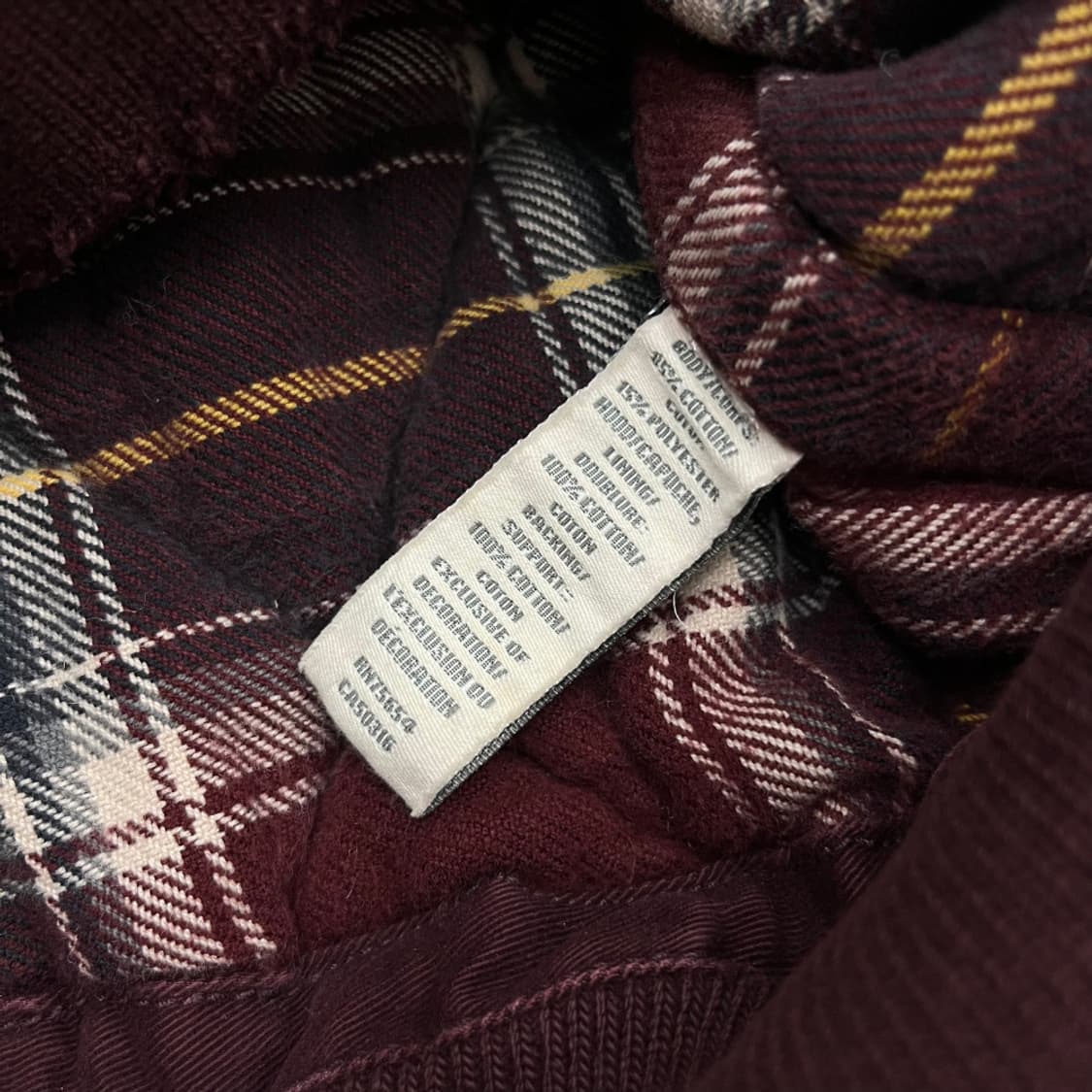 아베크롬비 패치로고 와인 후드자켓 S 상품이미지6