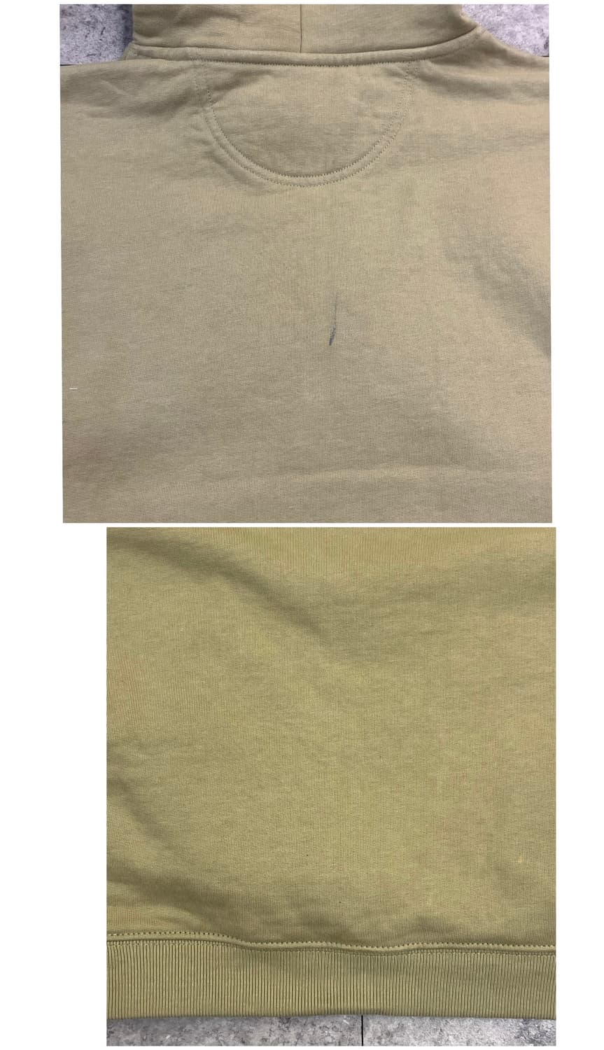 스투시 릴렉스드 오버사이즈드 기모 후드티 베이지 M #csz3769 상품이미지8