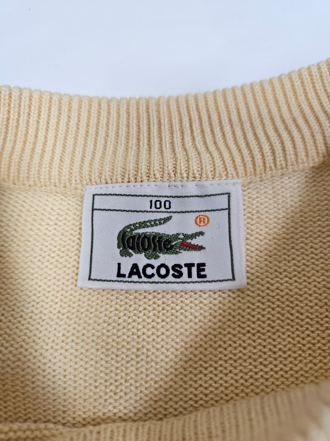 00s 라코스테 아가일패턴 니트 스웨터 코튼 100 상품이미지3