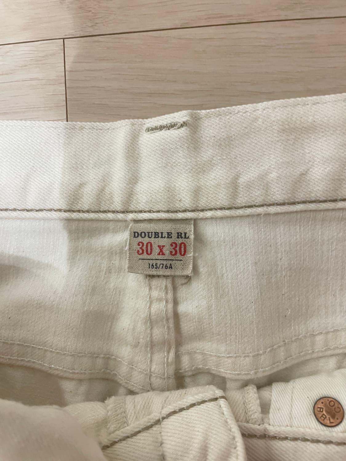 Rrl 시디드 내츄럴 에크루 빈파포 빈티지파이브포켓 상품이미지2