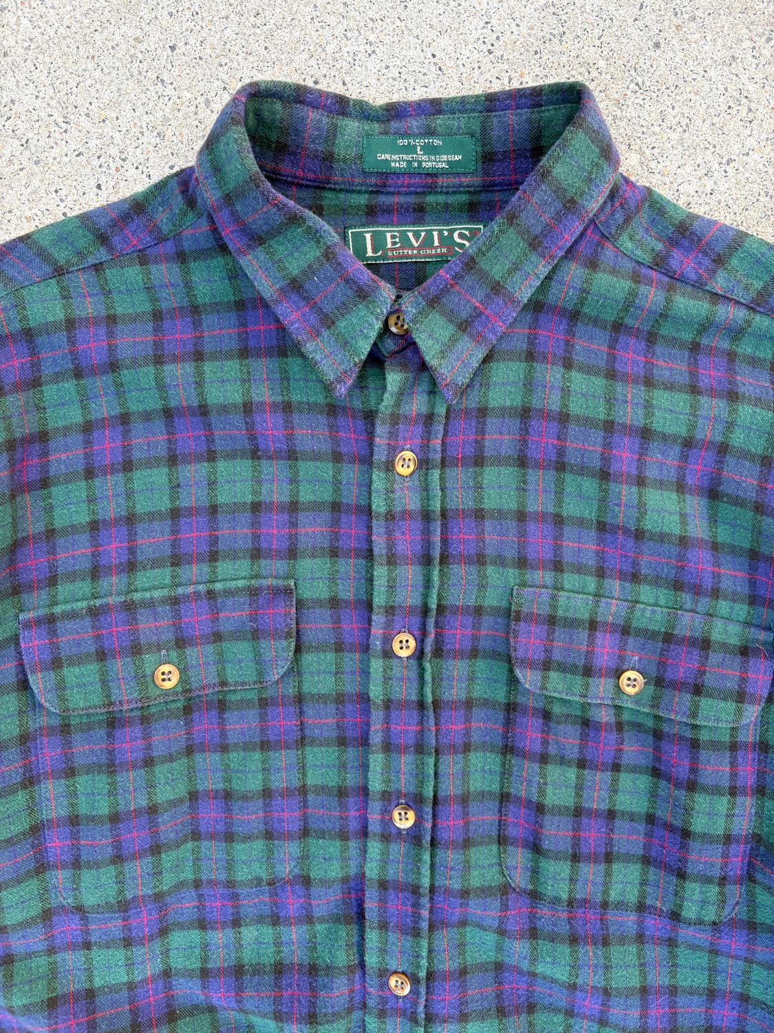 90s 리바이스 셔터 크릭 플란넬 셔츠 상품이미지3