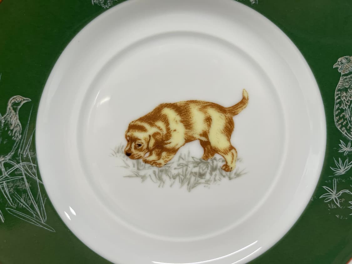 에르메스 샹 쿠홍 Chiens Courants 리트리버 플레이트 2P 상품이미지3