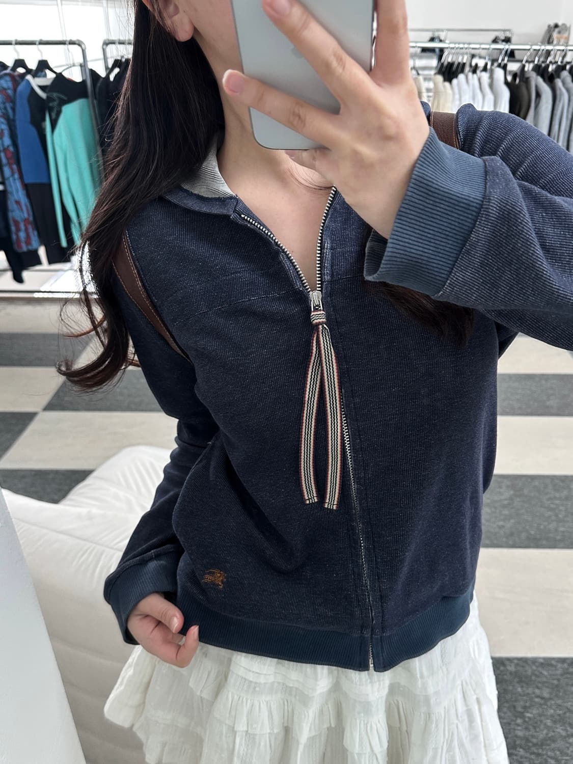 버버리 블루라벨 데님 후드집업  상품이미지1