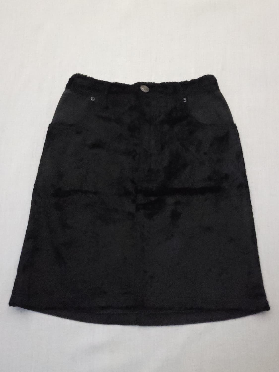 FENDI 블랙 벨벳 미니스커트 m 상품이미지1