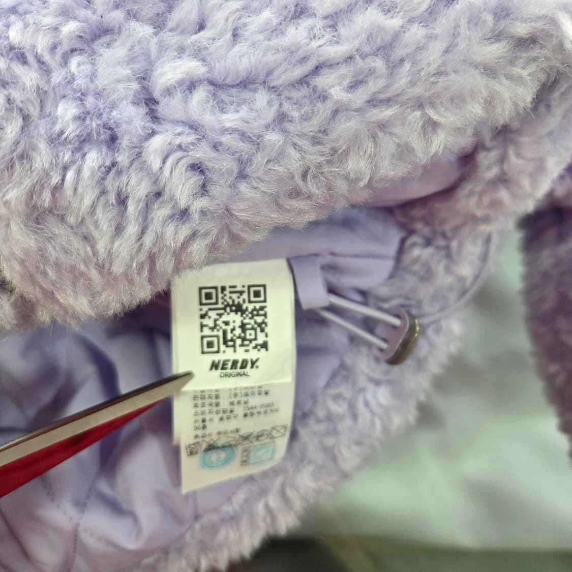 (Nerdy) 브랜드의 우먼스 컬리 퍼 자켓 라이트퍼플 s 상품이미지4