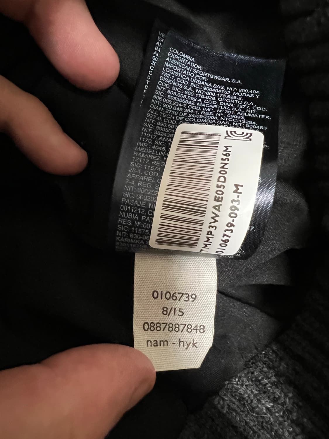 타미힐피거 차콜 니트 투웨이 집업 상품이미지4