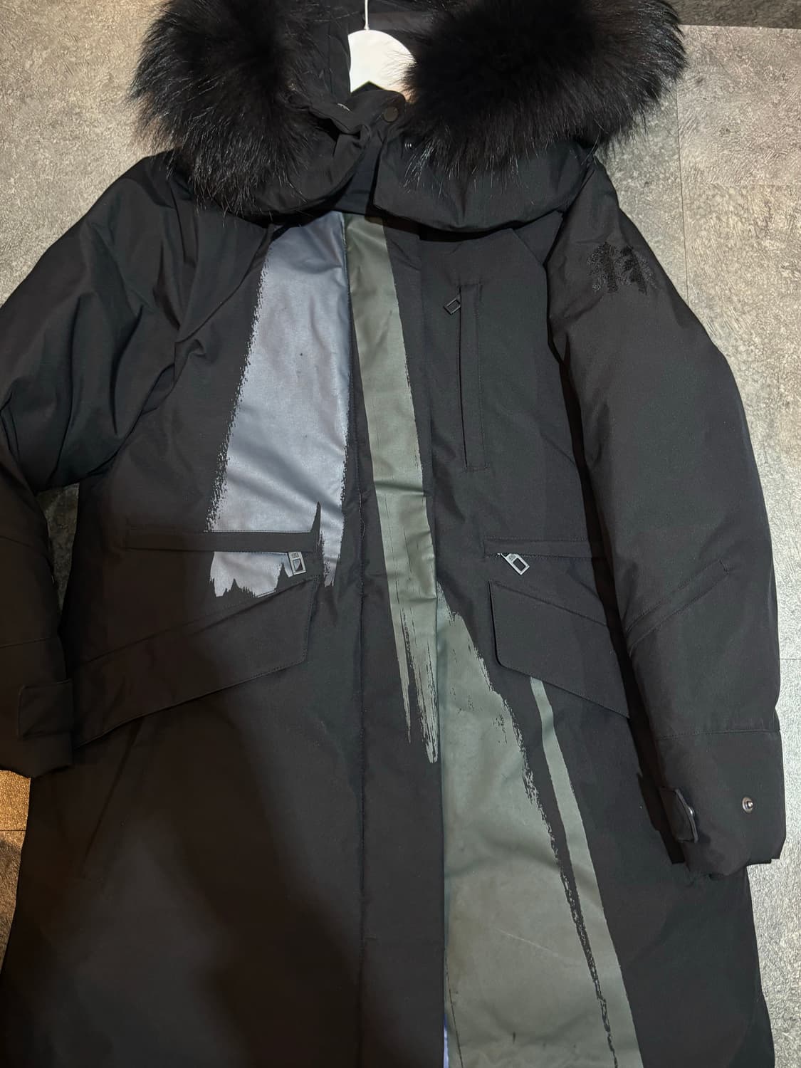 코오롱스포츠&세이신 구스다운 롱패딩 블랙 90사이즈 상품이미지5