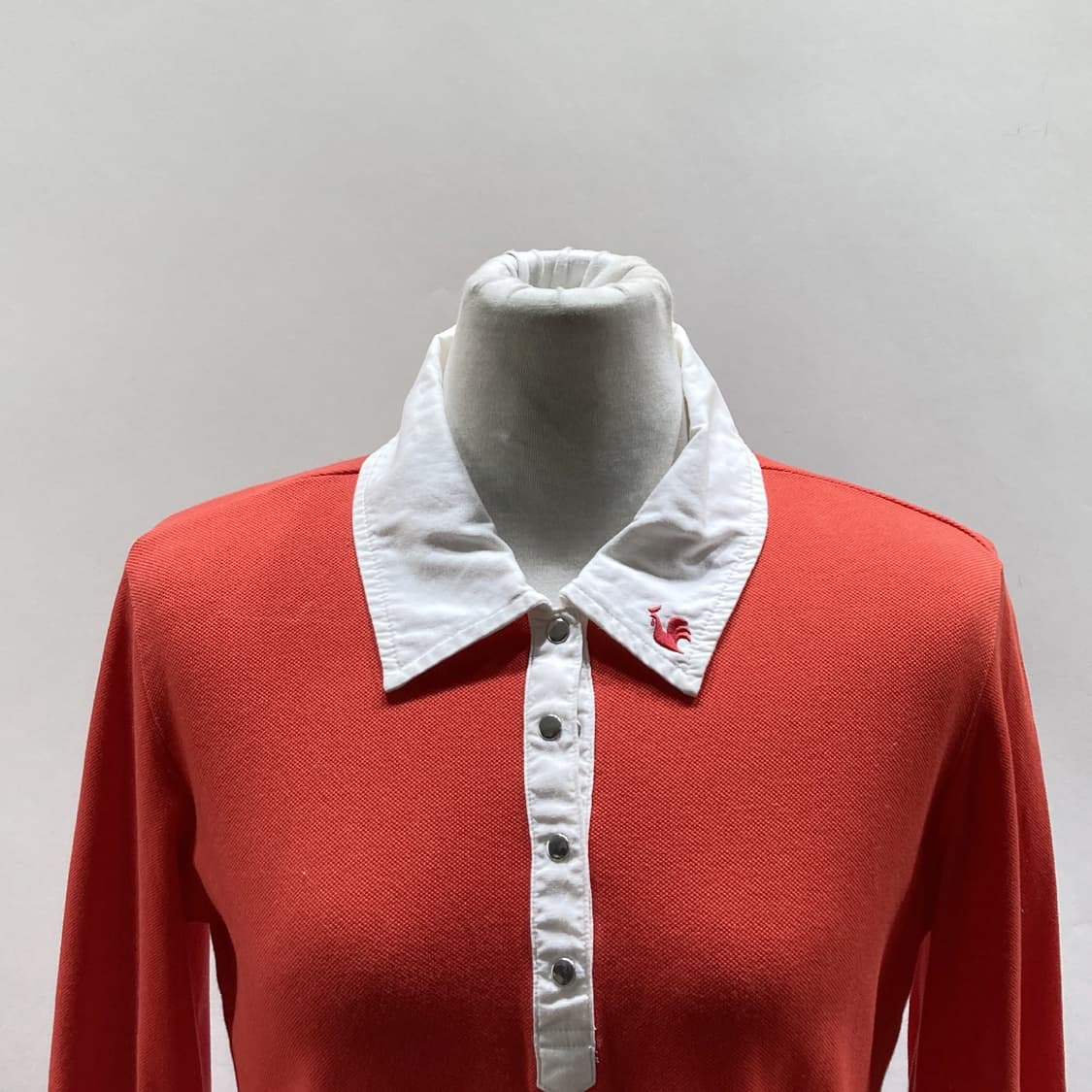 르꼬끄골프 여성카라긴팔티셔츠 레드 S 상품이미지2