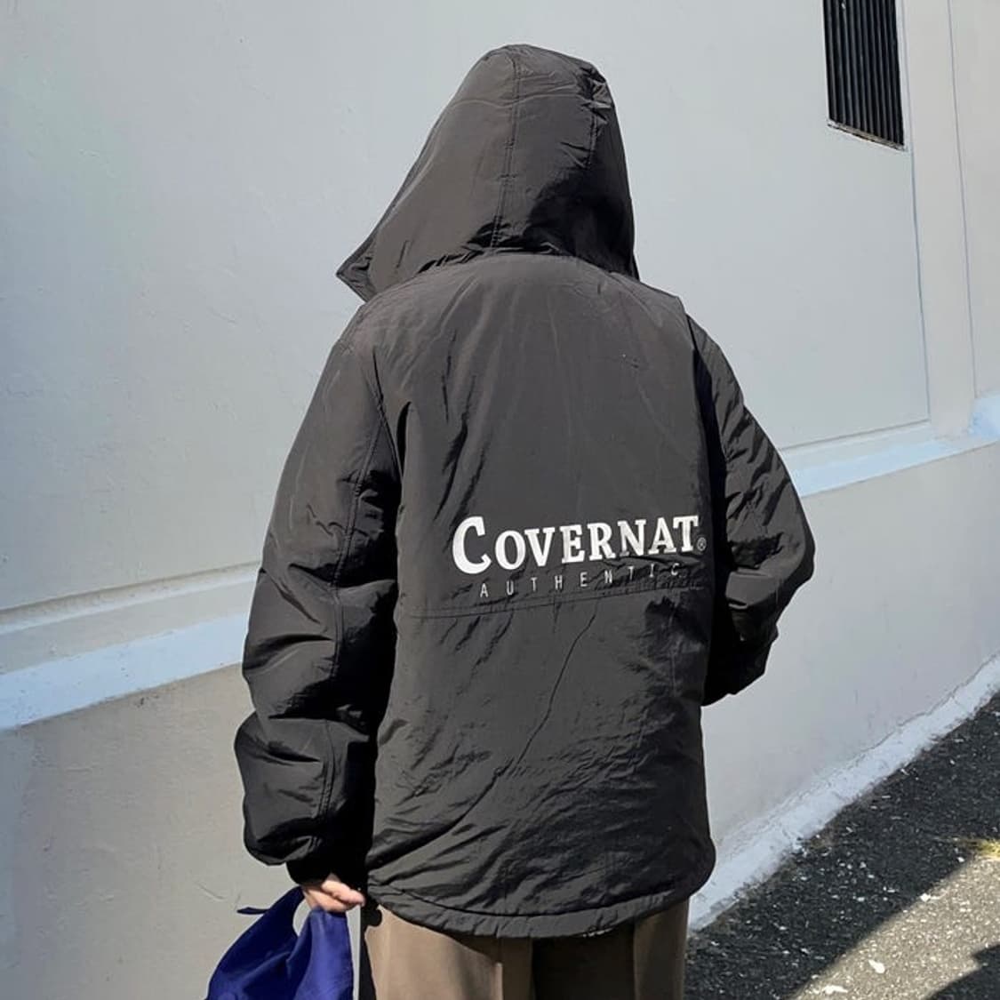 새제품L(105) 커버낫 리버시블 플리스 후리스 후드자켓 내츄럴 양면점퍼 상품이미지5