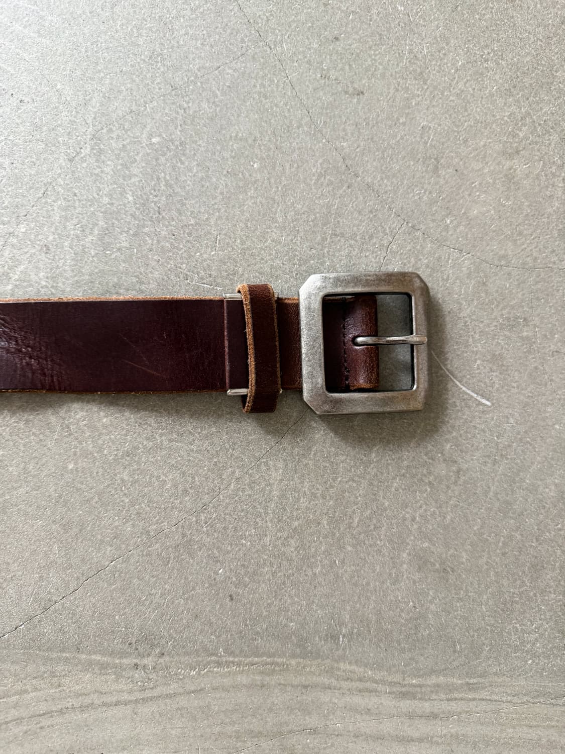 Vintage Flower Studded Leather Belt 상품이미지5