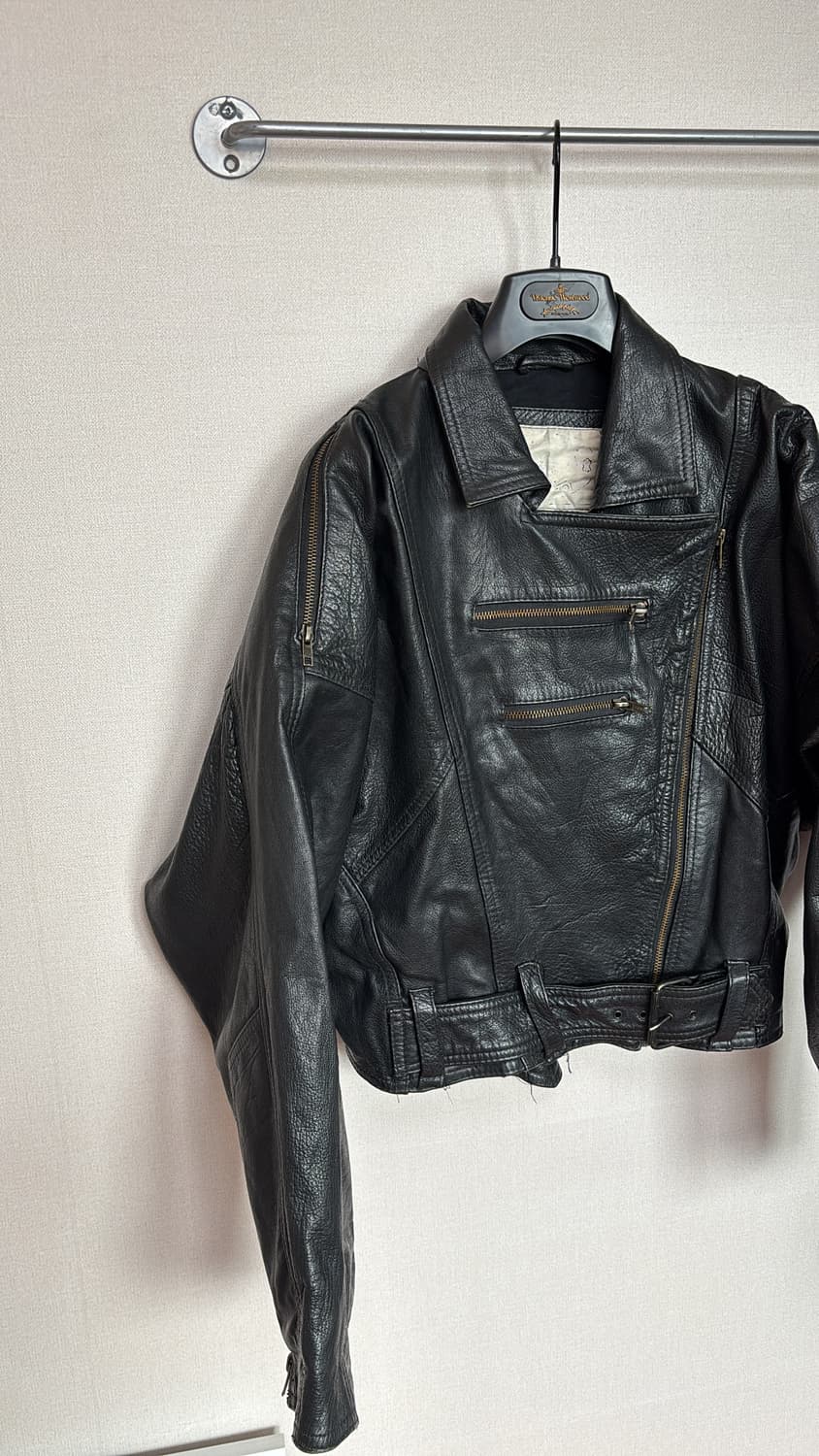 Lubna's Leather Biker Jacket 상품이미지6