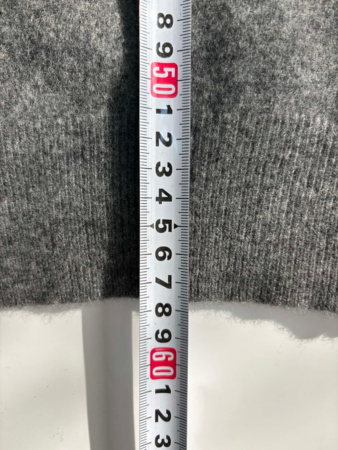 꼼데가르송 그레이 더블 와펜 램스울 니트 가디건(M) 상품이미지6