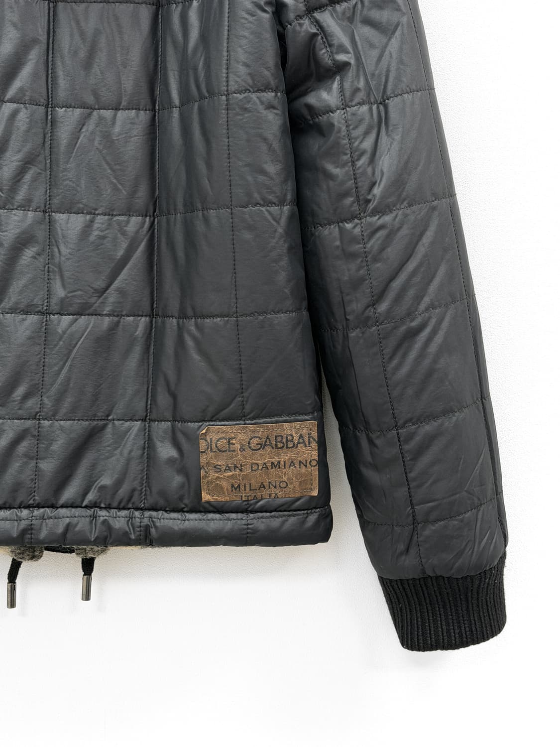 돌체앤가바나 체크 리버서블 후드 패딩 자켓 상품이미지4