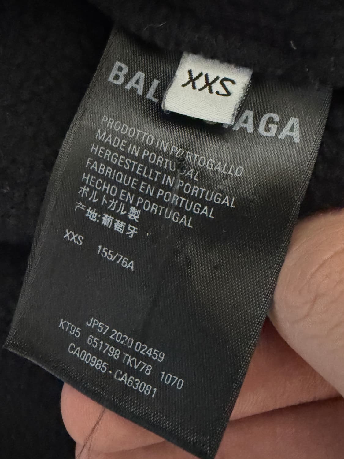 발렌시아가 씨저 박시 후드집업 xxs 상품이미지5