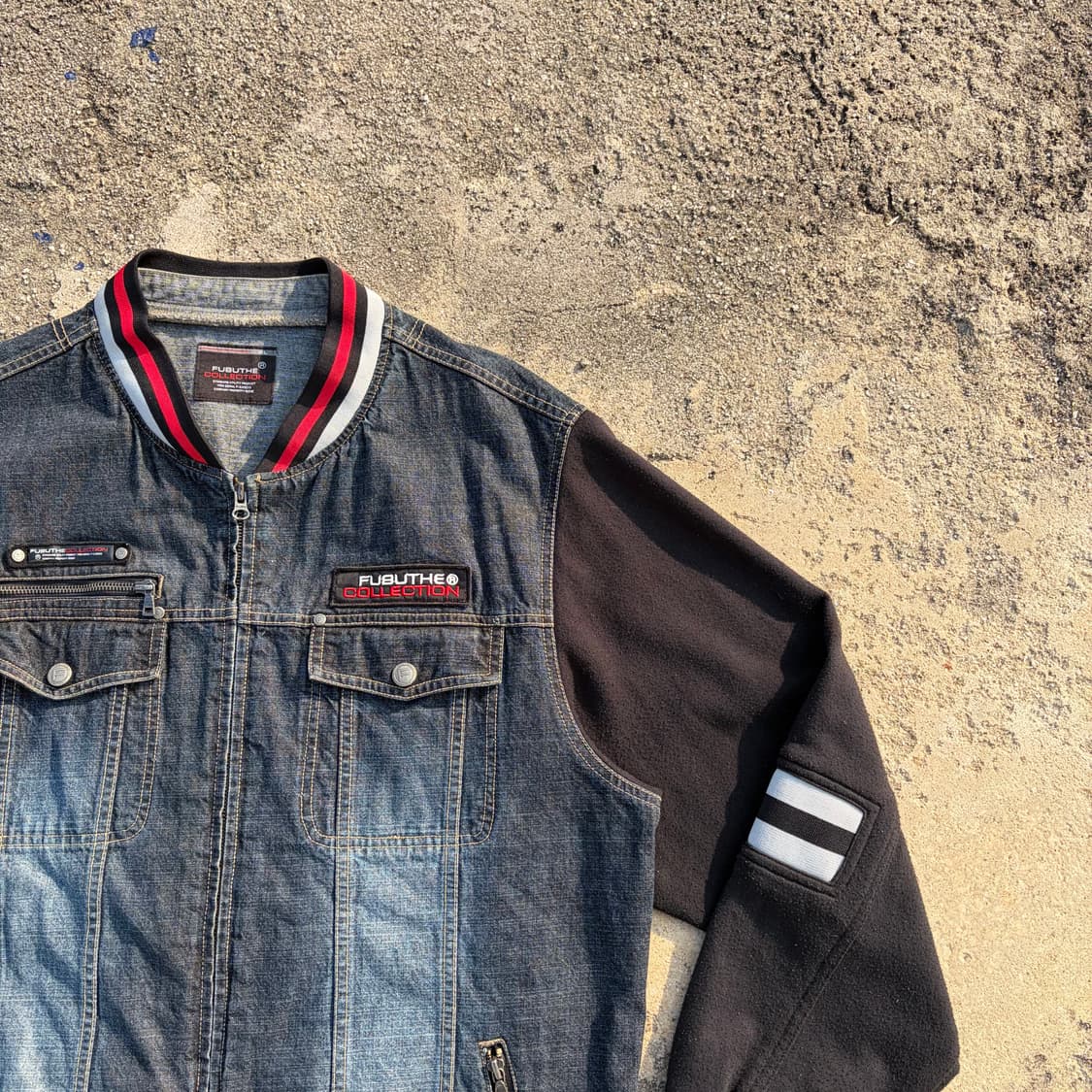 00s FUBU 후부 빈티지 올드스쿨 데님자켓 XL 상품이미지2