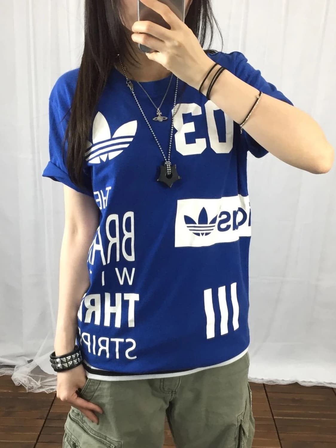 Adidas Originals Blue Graphic Tee 상품이미지3