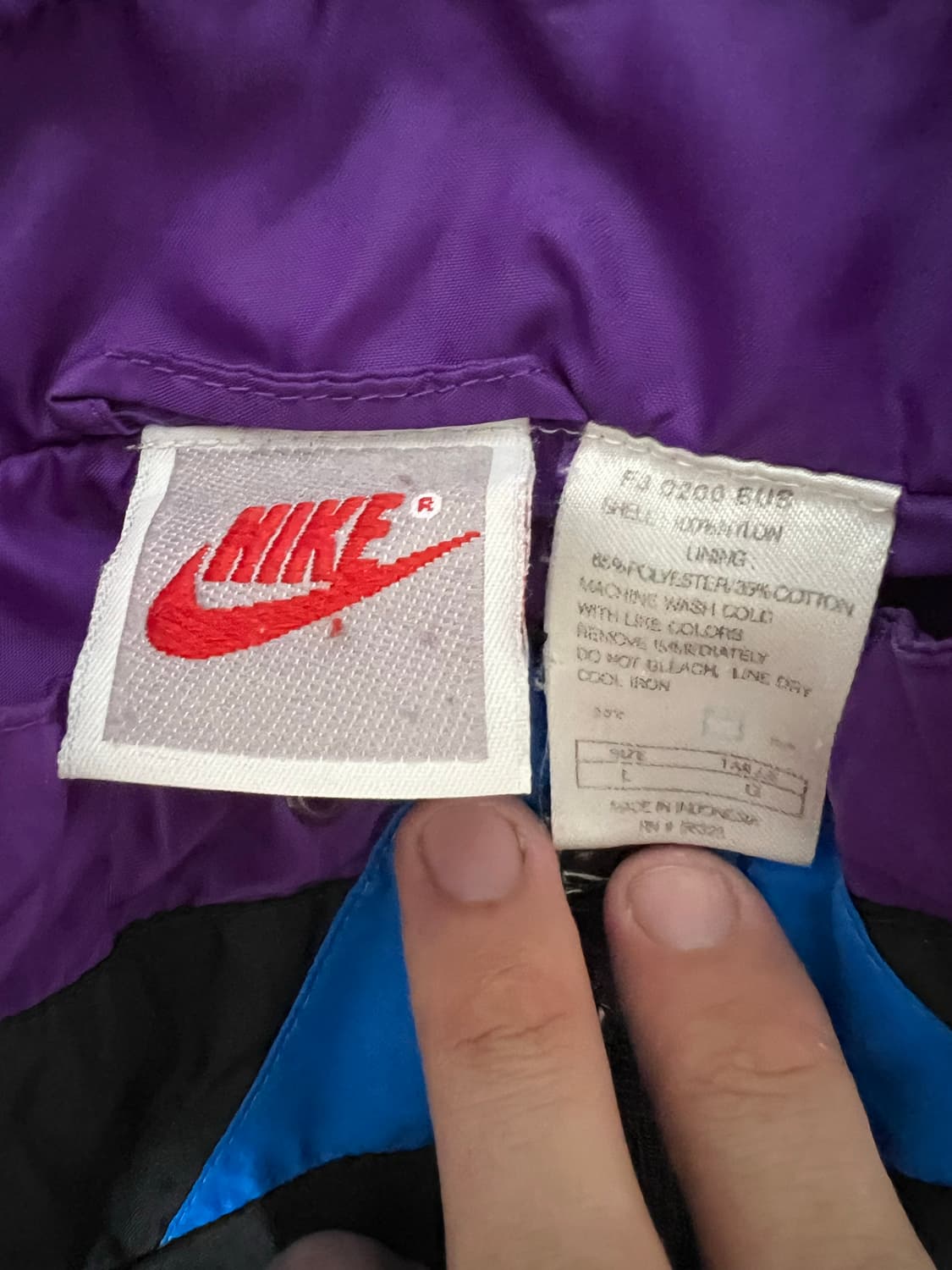 90s 나이키 빈티지 올드스쿨 멀티컬러 바람막이 윈드브레이커 상품이미지3