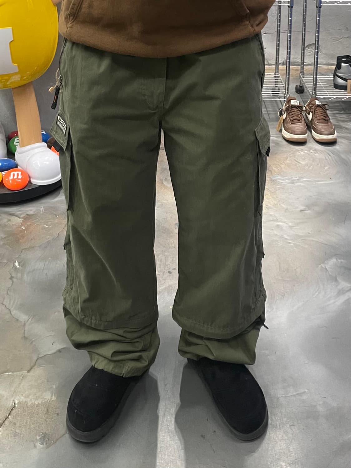 바디 웨이브 컨버터블 와이드 카고팬츠 상품이미지8