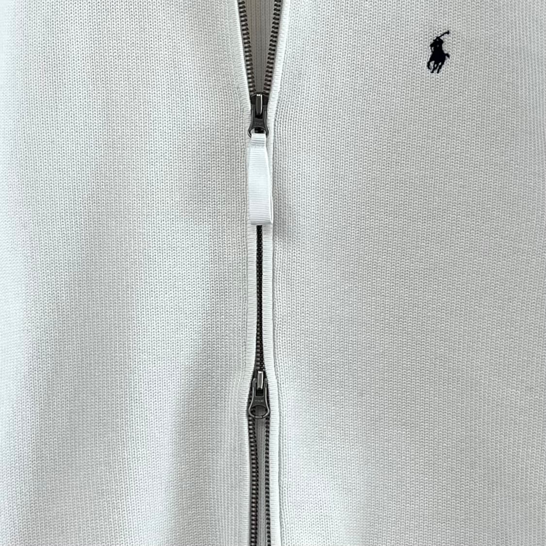 폴로 랄프로렌 네이비 포니 화이트 니트 집업 상품이미지5