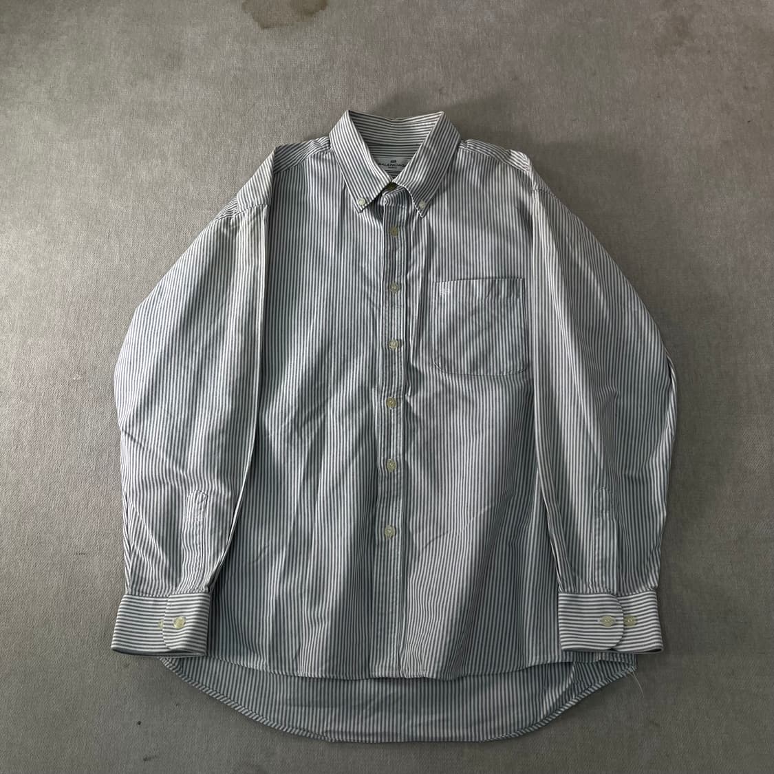 100 발렌시아가 90s 스트라이프 코튼 셔츠 상품이미지1