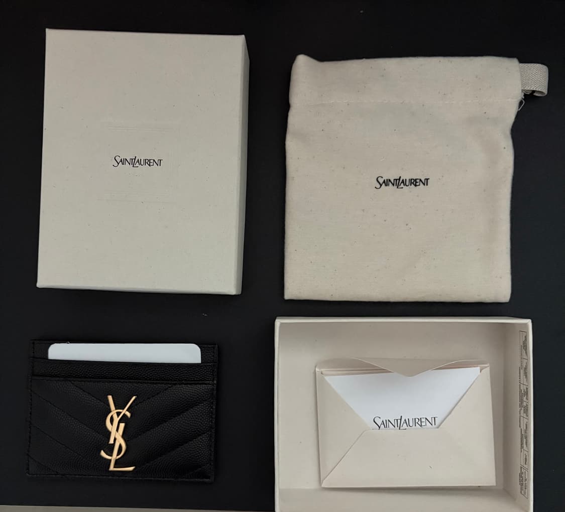 생로랑 카드지갑 금장 상품이미지1