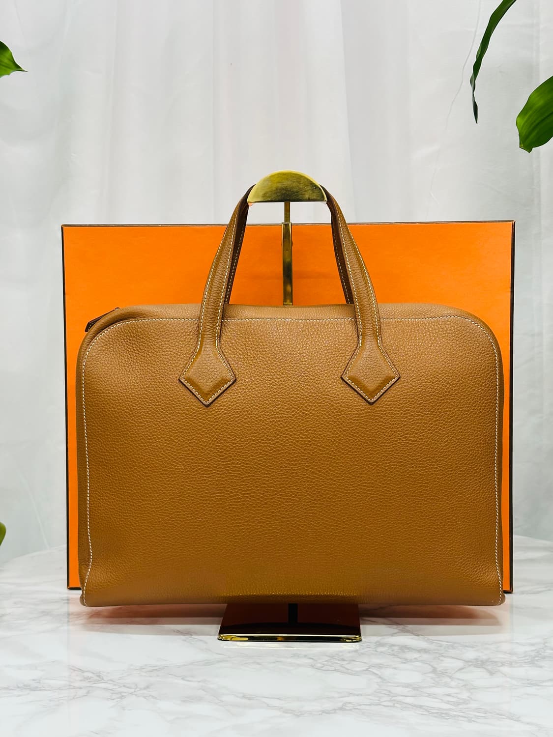 에르메스 빅토리아 라이트 카멜골드 토트백 상품이미지4