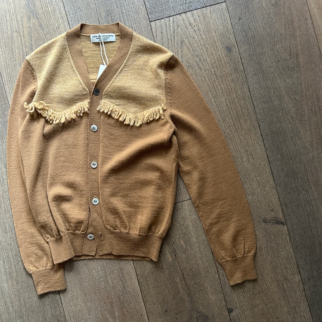 90’s Ruffle Camel Cardigan 상품이미지5