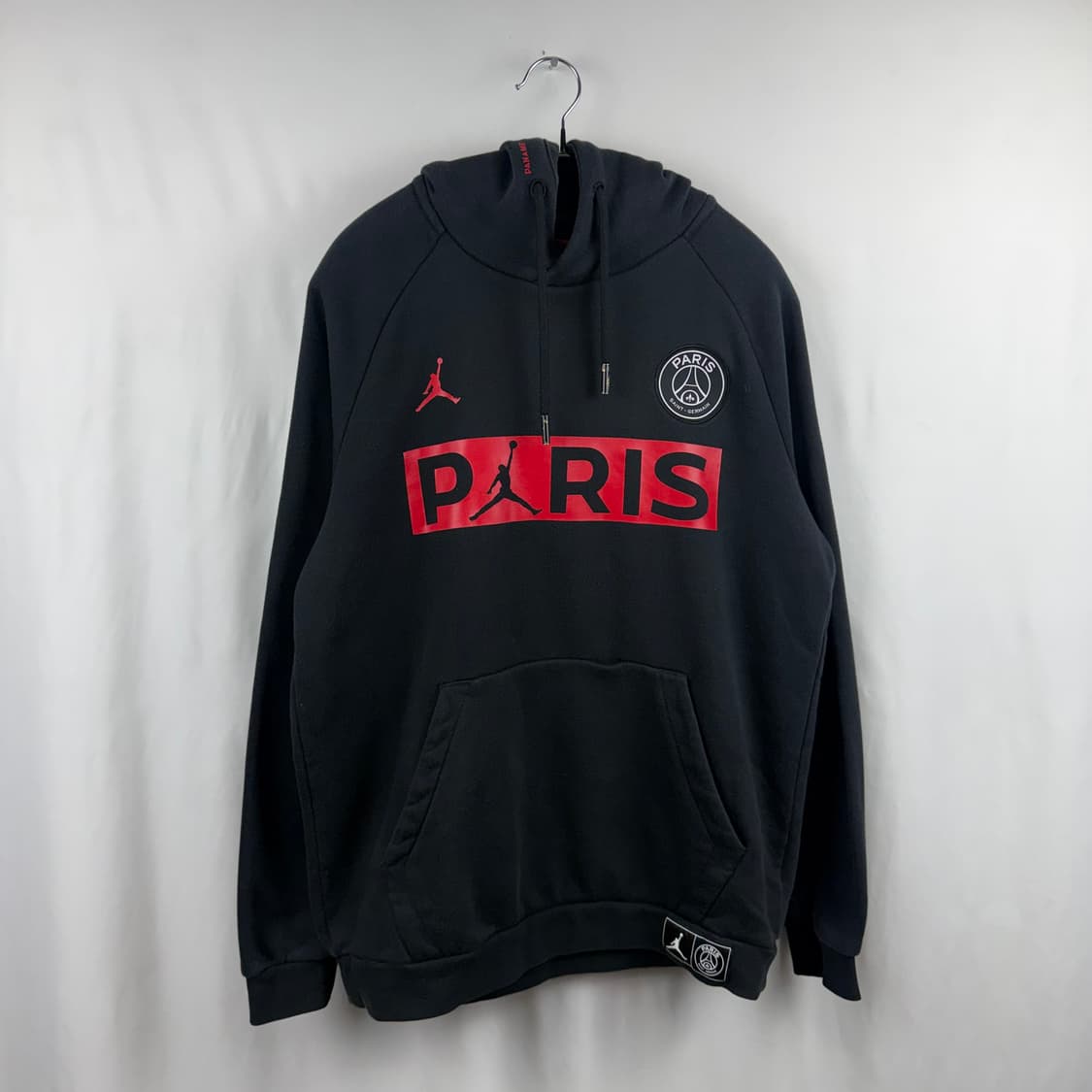 (L) 나이키 조던 파리생재르맹 후드 티 블랙 상품이미지2