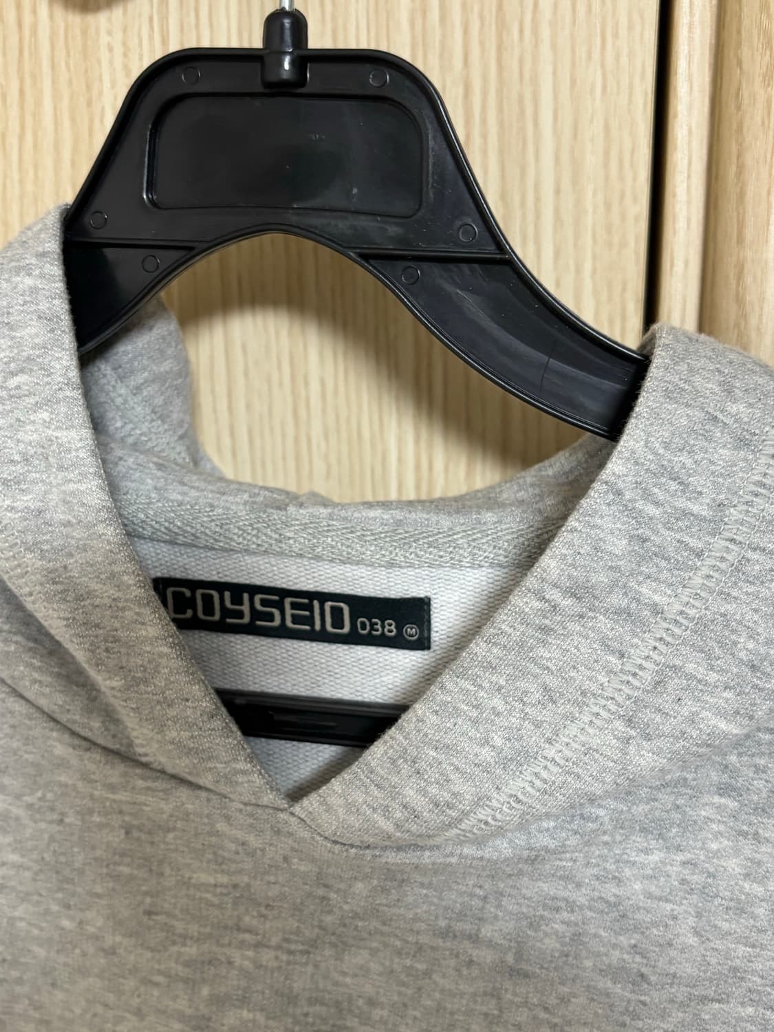 코이세이오 038 커버스티치 후디 멜란지그레이 M 상품이미지3