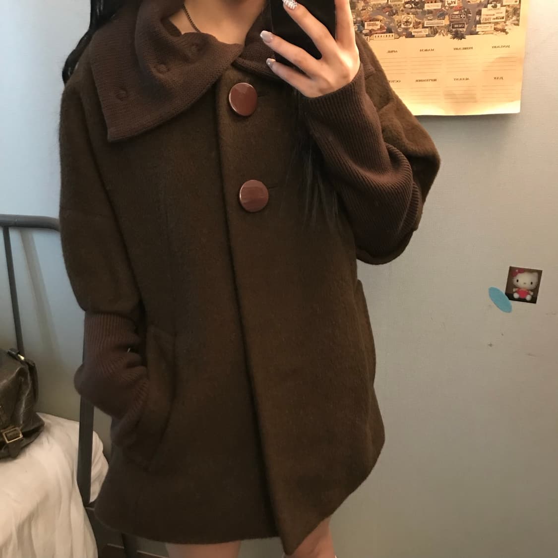 MOJO S PHINE 모조에스핀 투웨이 모 100% 하프코트 상품이미지1