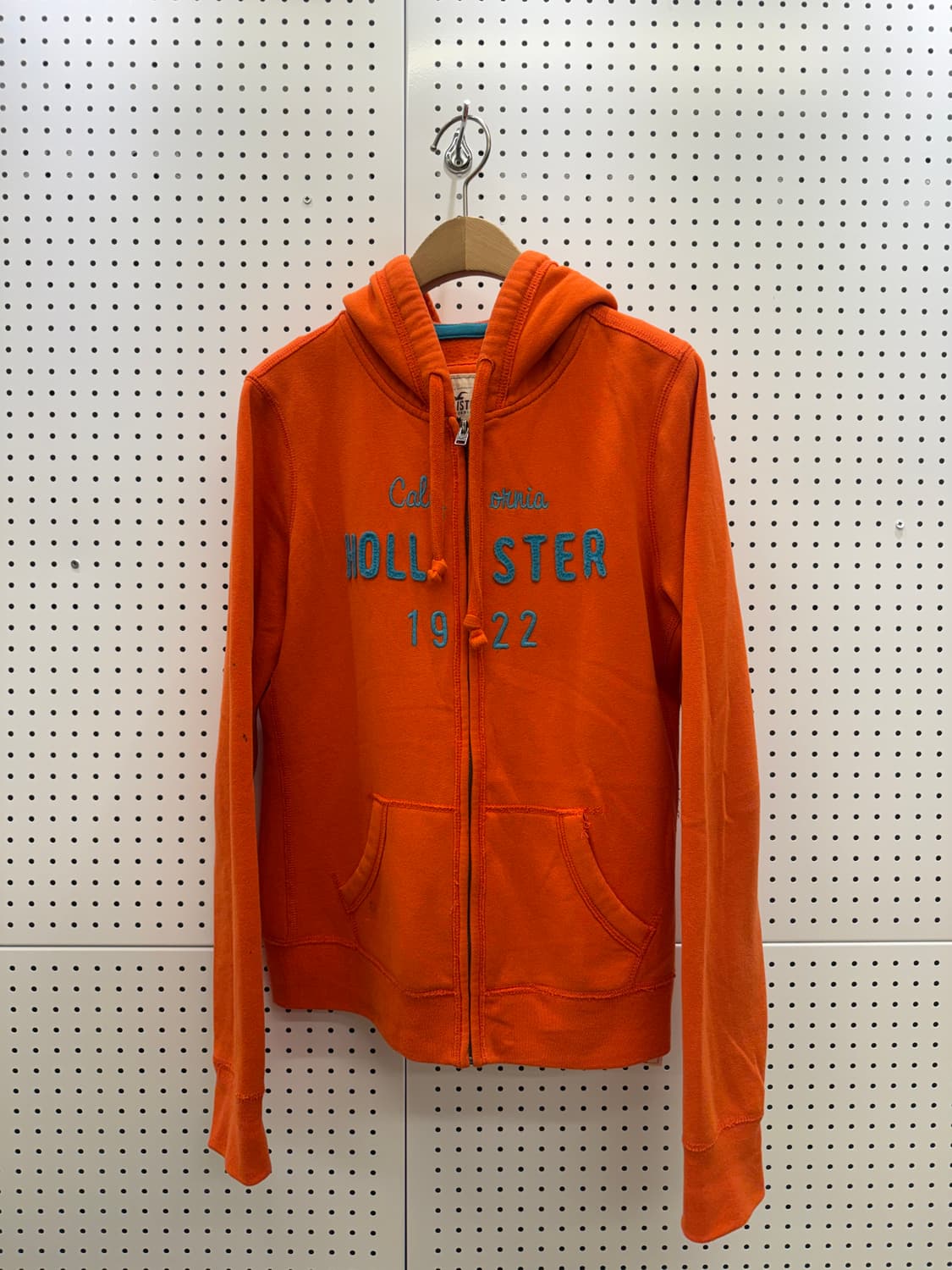 홀리스터 오렌지 빅로고 후드집업 U738 상품이미지2