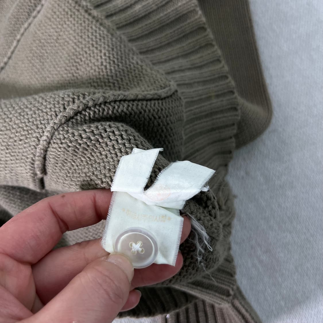 95 폴로랄프로렌 골프 스몰포니 카키브라운 가디건 상품이미지4