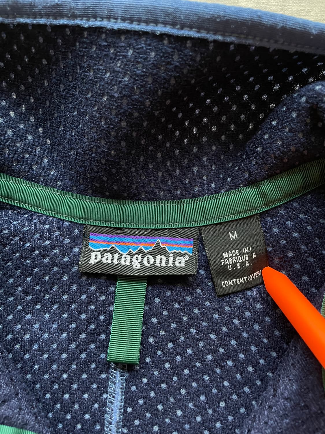 90s 파타고니아 레트로 딥파일 자켓 퍼플 블루 상품이미지3