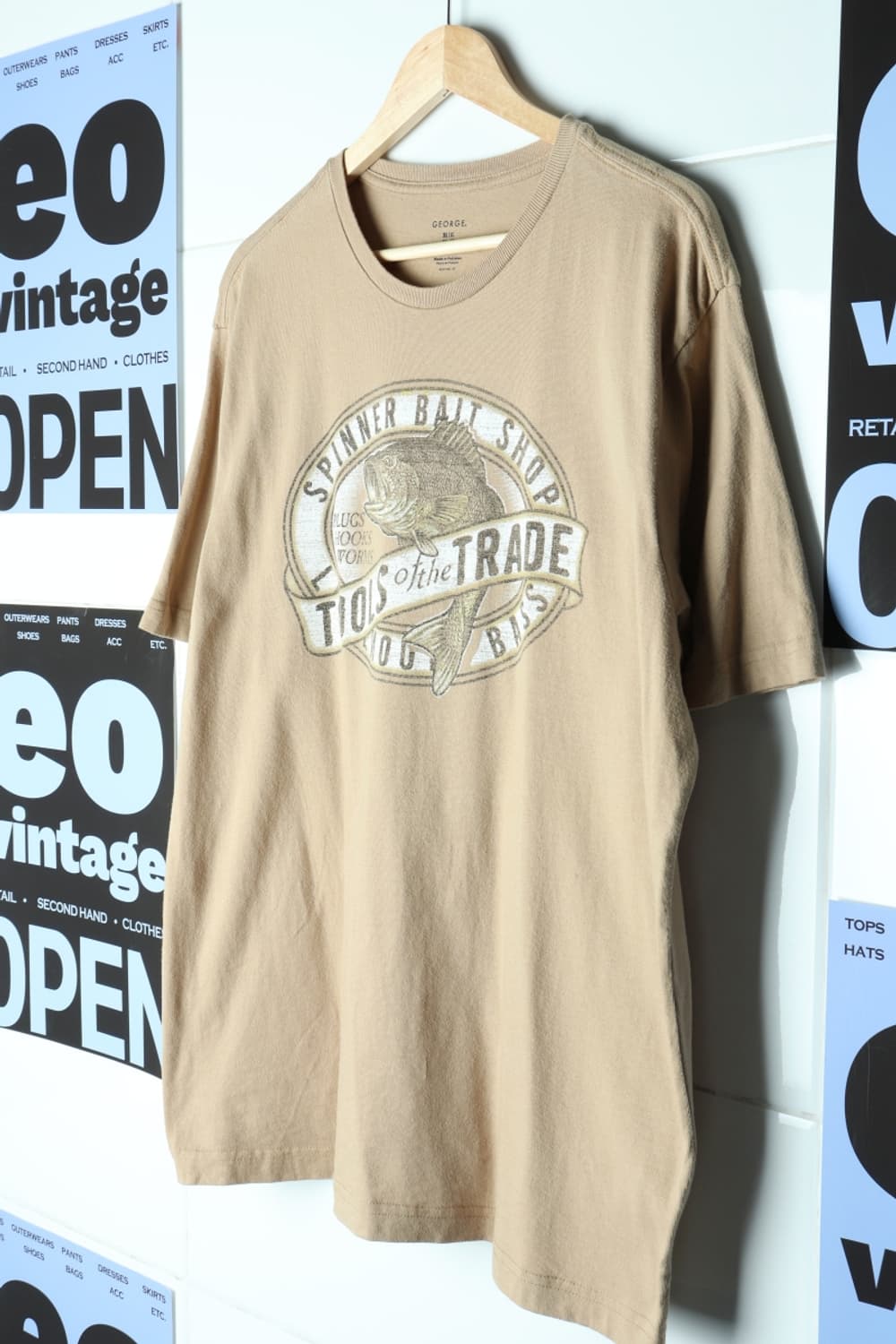 (XL-3XL) 브랜드빈티지 반팔 티셔츠 USA 카멜 피쉬-H30065 상품이미지1