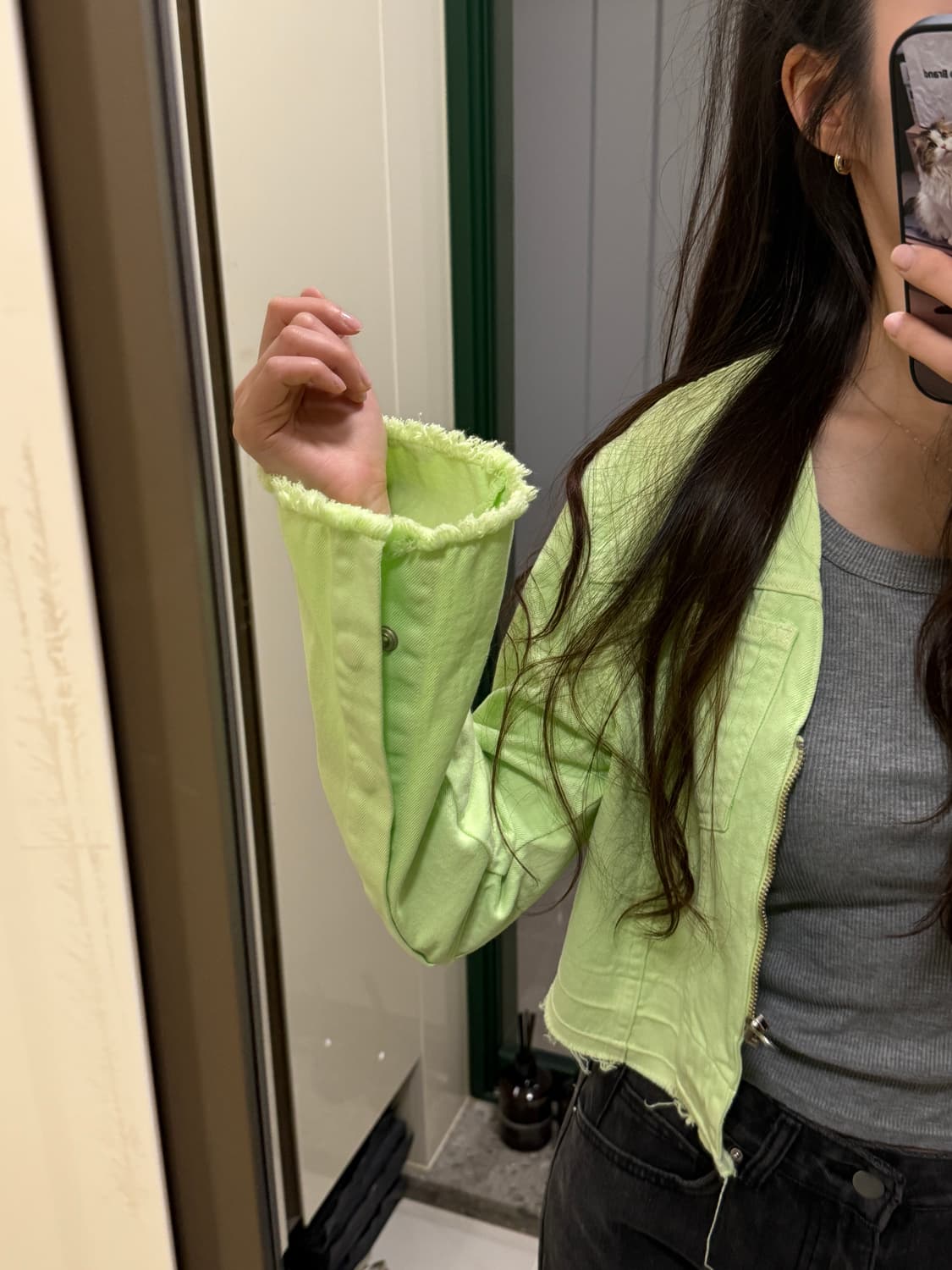 더일마 연두코튼자켓 상품이미지2
