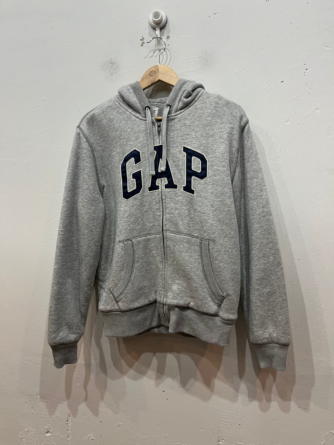 GAP 갭 이너플리스 후드집업 그레이 상품이미지1