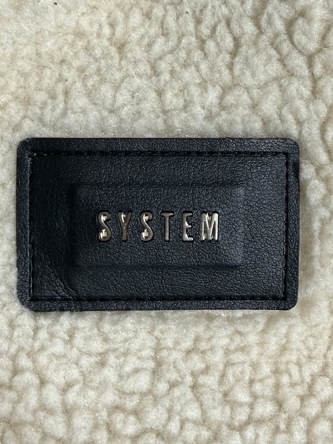 시스템옴므 퍼블록 무스탕 레이어 자켓 카키색 100 상품이미지4