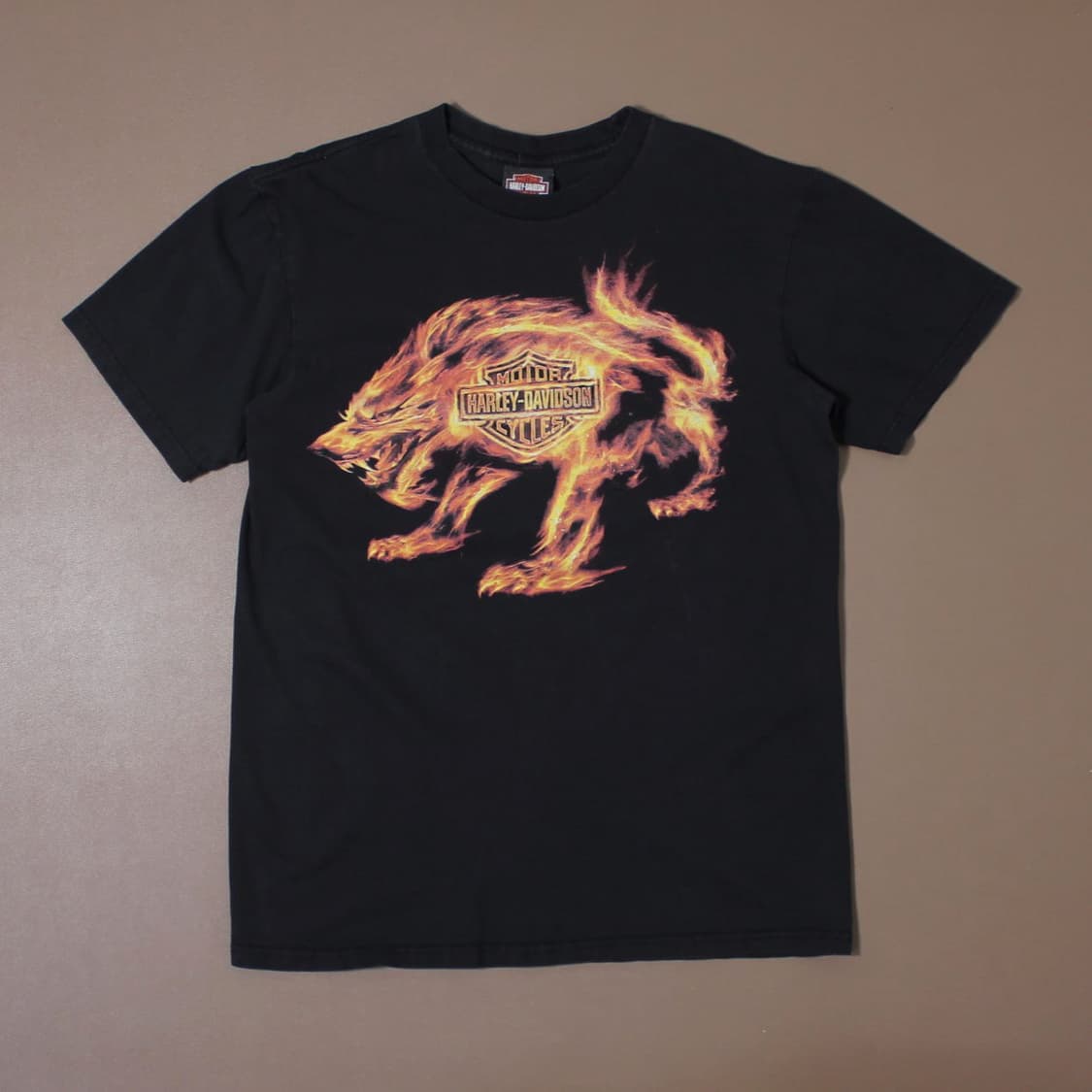 00's Harley-Davidson 나이아가라 불꽃 늑대 반팔  상품이미지1