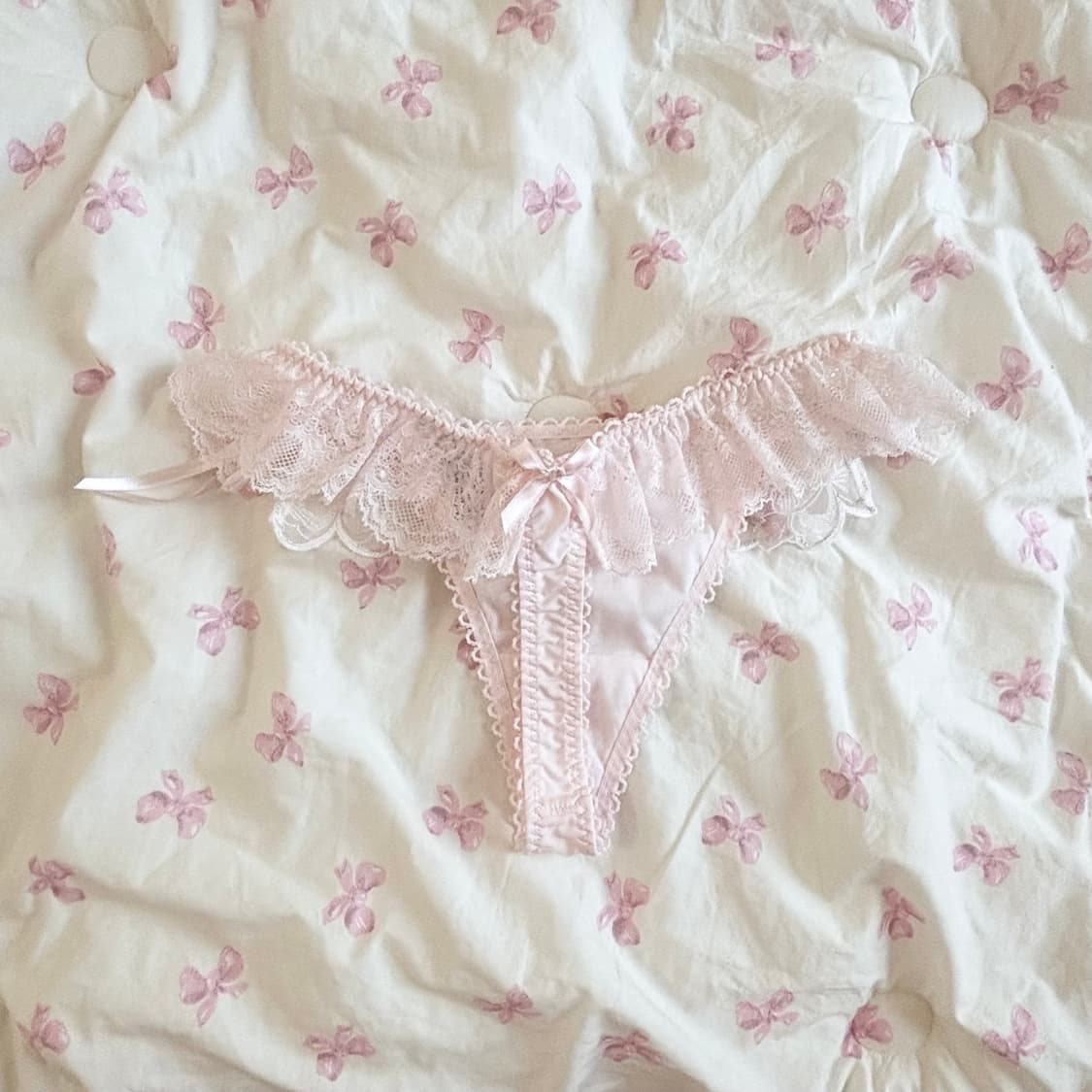 일본 브라 티팬티 set 핑크 레이스 리본 속옷 75b 70b 언더웨어 상품이미지2