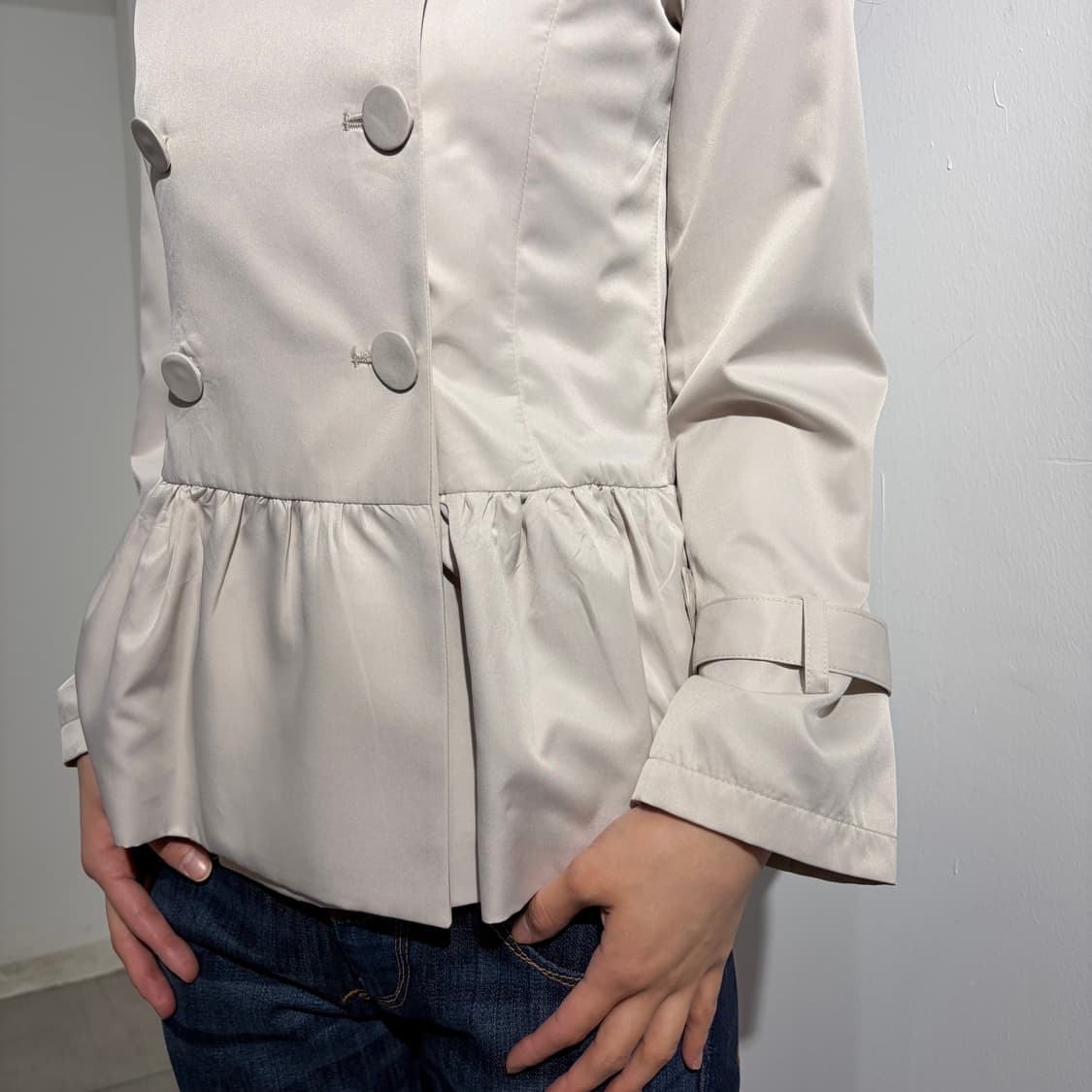 TRALALA 트랄라라 도트 더블 프릴 자켓 상품이미지2