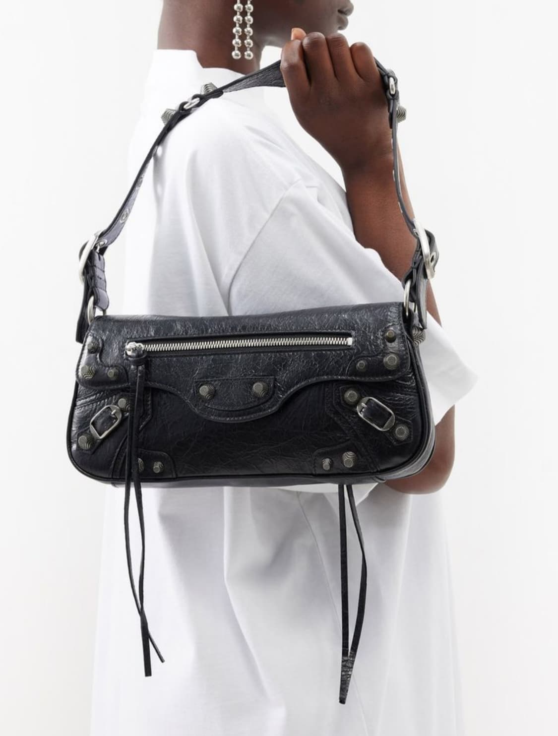 [S급 정품] 발렌시아가 르카골 슬링백 스몰 블랙 상품이미지8