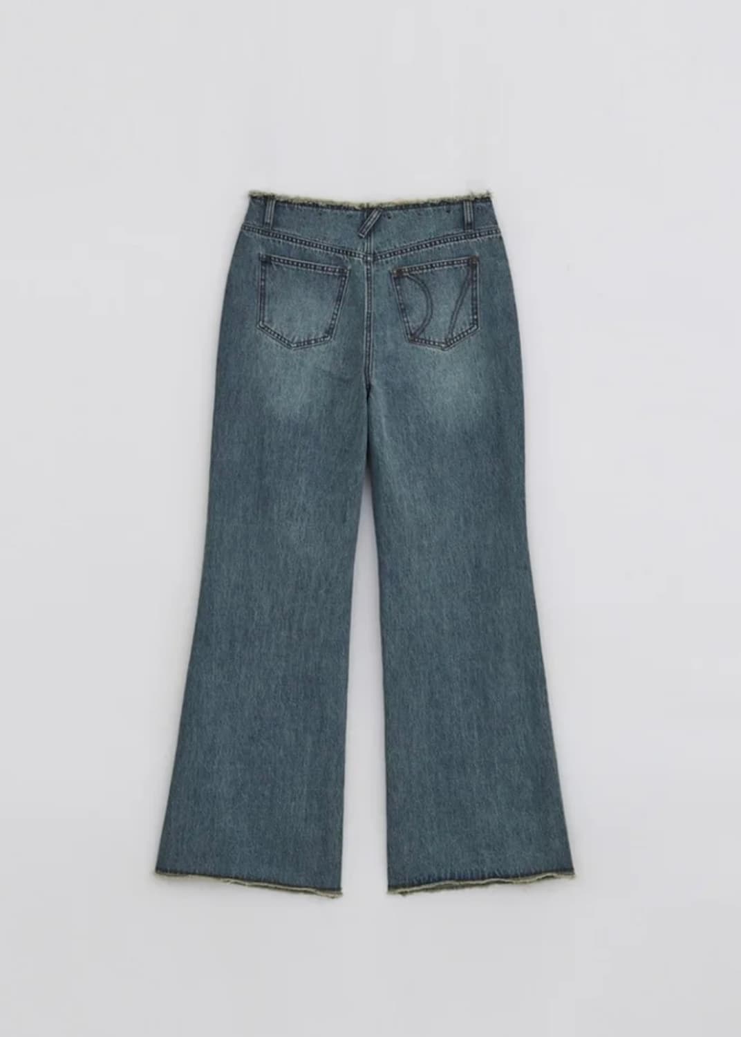 다이애그널 와이드 부츠컷 데님 S 상품이미지5