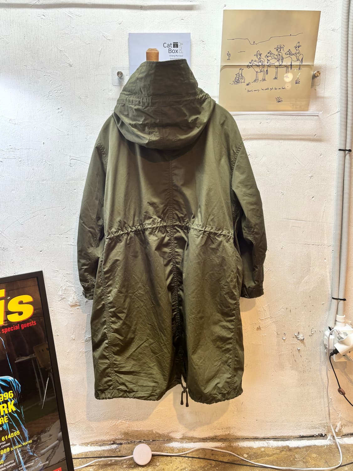 카이 아크만 덕다운 라쿤 야상 점퍼 상품이미지5