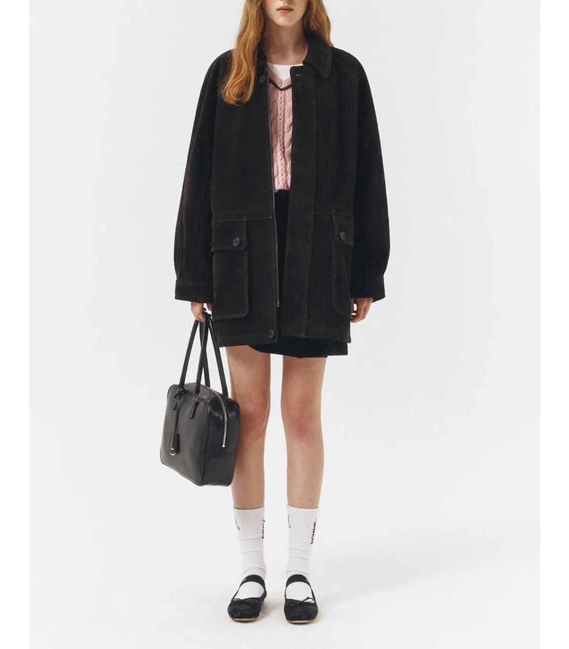 DUNST. 던스트 UNISEX LILY SUEDE HALF JACKET 상품이미지1