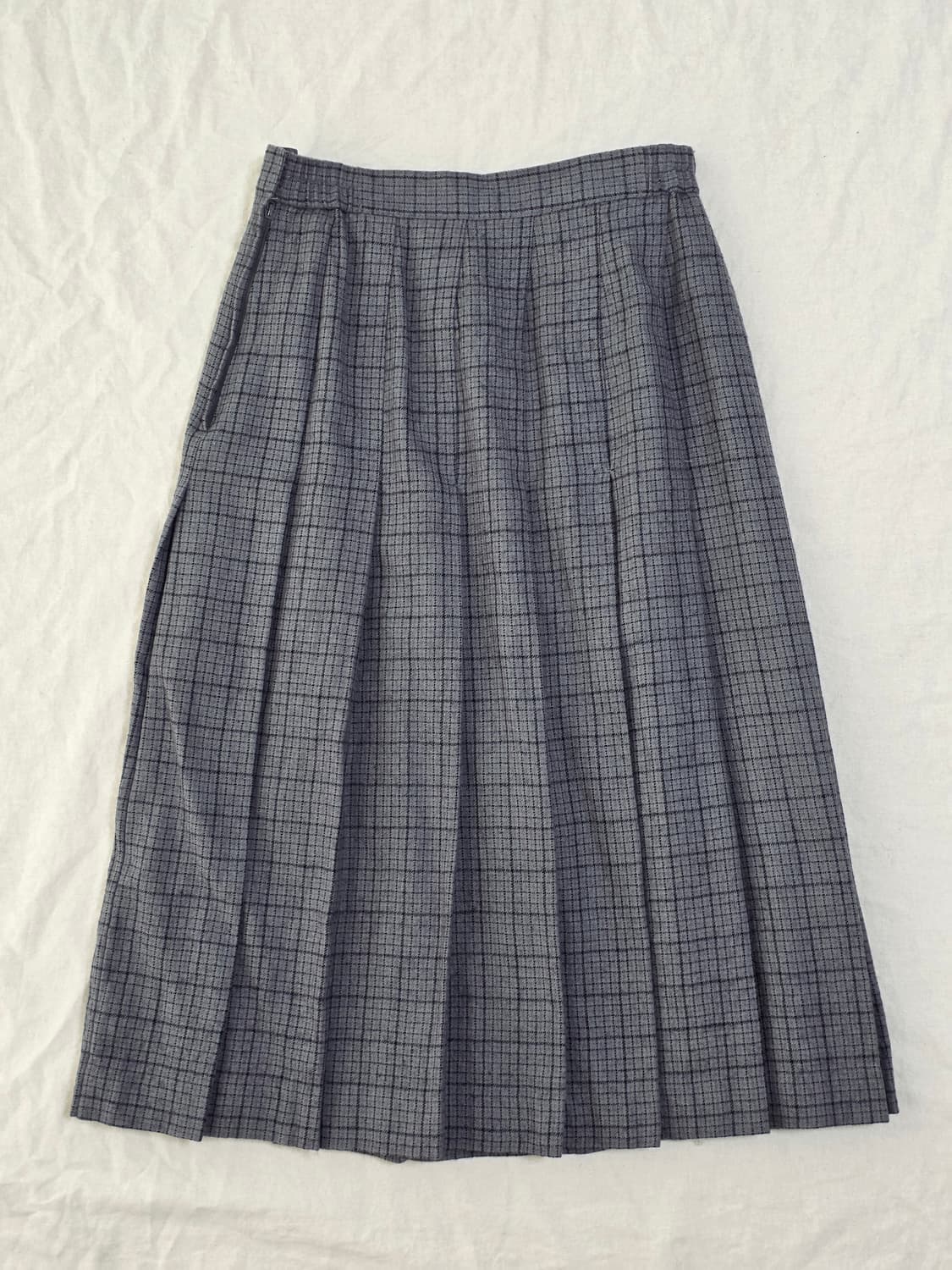 모리걸 갸루 체크 플리츠 롱 스커트 일본빈티지 상품이미지2