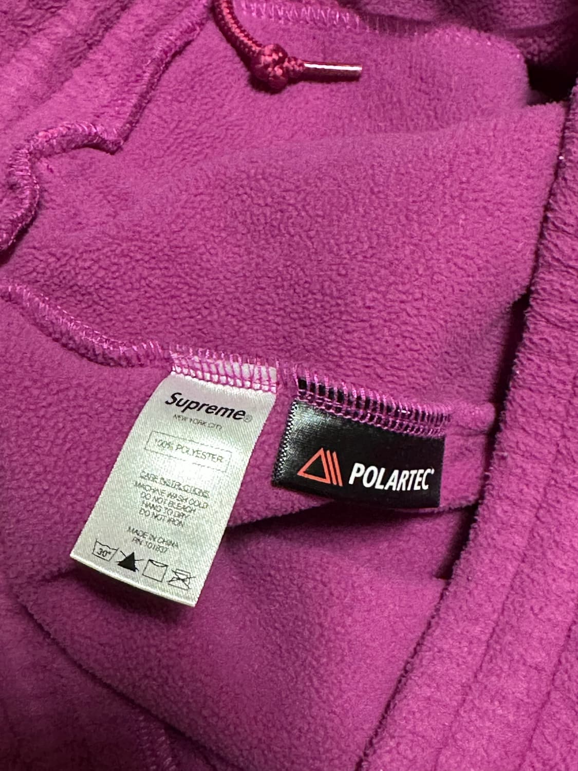 supreme 슈프림 15FW 폴라텍 후리스 셋업 마젠타 상품이미지9