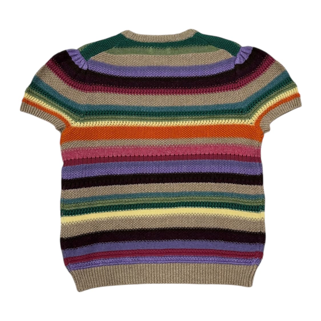 폴로 랄프로렌 스트라이프 숏 슬리브 스웨터 니트 반팔 L 상품이미지2